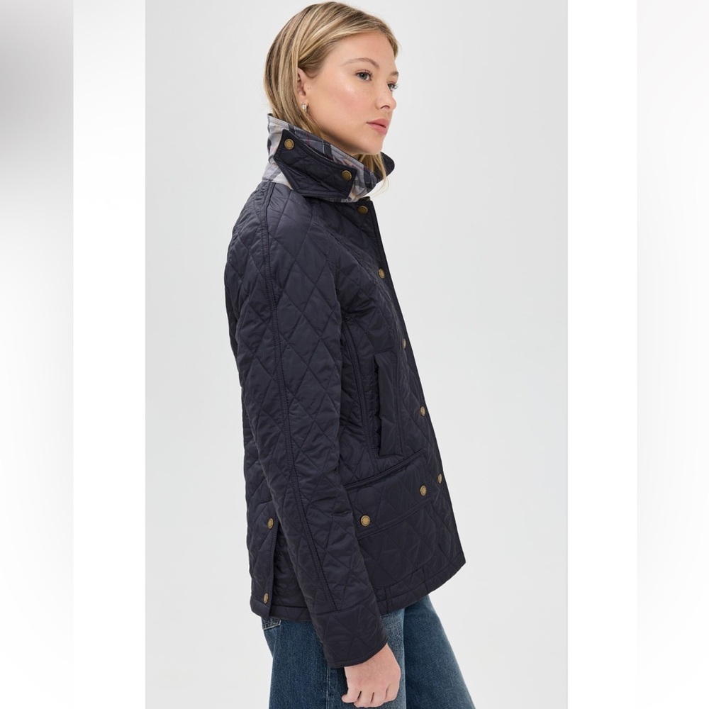 NWT Barbour navy quilted Beadnell jacket - Picture 2 of 10